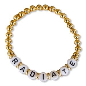 14k gold plated bracelet • radiant • size S,M,L